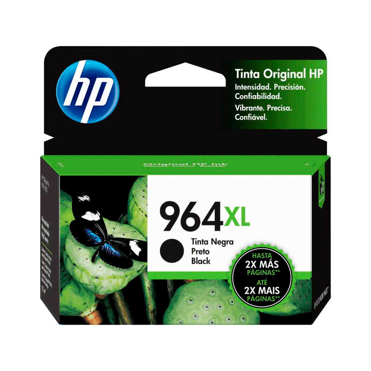 Cartucho HP 964XL Preto - 3JA57AL - Para HP OfficeJet Pro 9010/ 9020