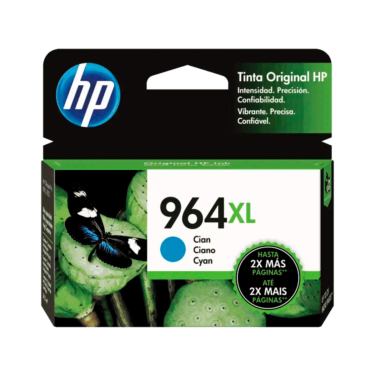 Cartucho HP 964XL Ciano - 3JA54AL - Para HP OfficeJet Pro 9010/ 9020