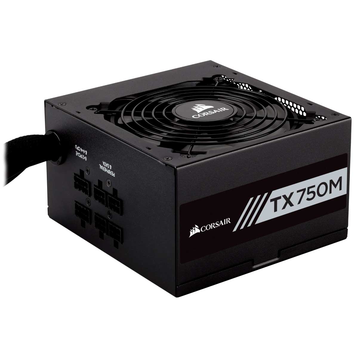 Fonte 750W Corsair TX750M - Semi Modular - PFC Ativo - Eficiência 87% - 80 PLUS® Gold - CP-9020131-WW