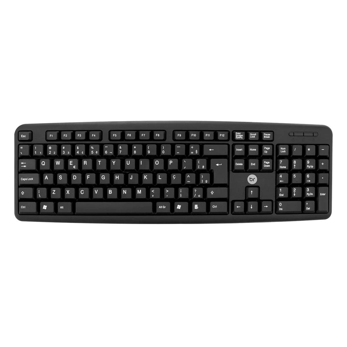 Teclado USB Bright Basic - ABNT2 - Preto - 0014