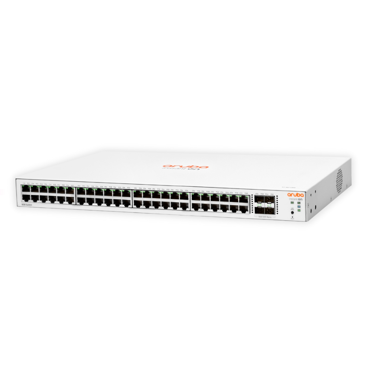 Switch 48 Portas HPE Aruba Instant On 1830 - Gerenciavel - 48 portas Gigabit + 4 portas SFP - JL814A