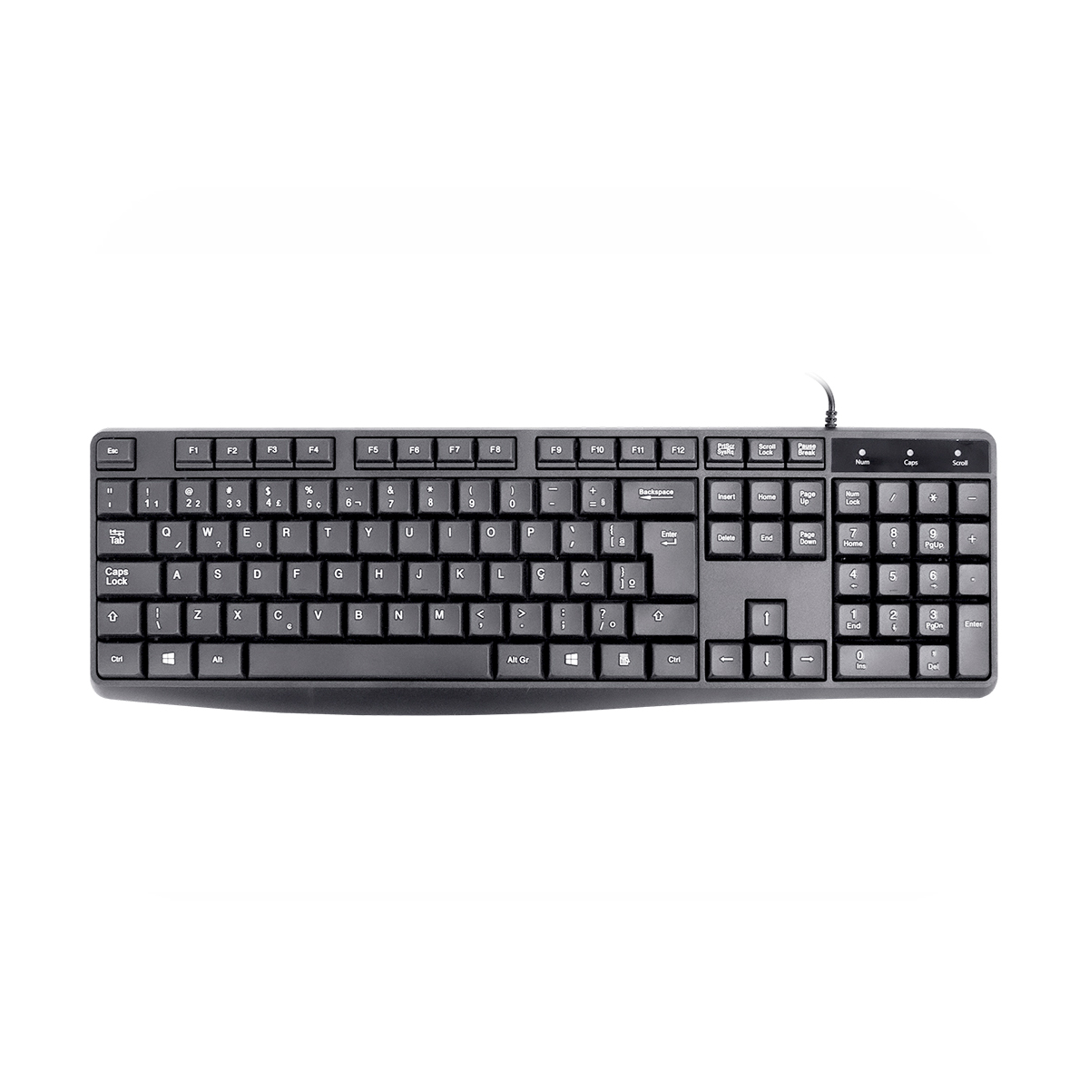 Teclado USB K-Mex KBW528 - ABNT2 - Preto - KBW528U0001CBOX