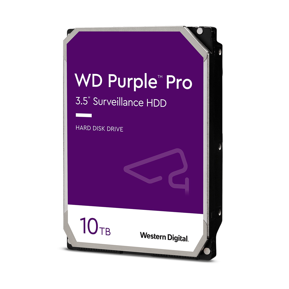 HD 10TB SATA - 7200RPM - 256MB Cache - Western Digital Purple Pro Surveillance - WD101PURP - Ideal para CFTV