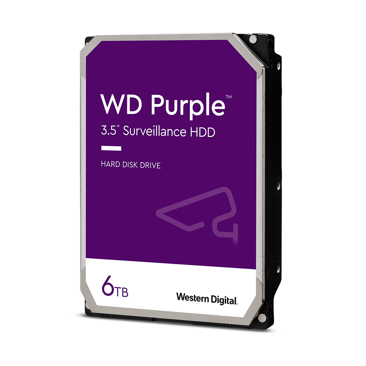 HD 6TB SATA - 5400RPM - 256MB Cache - Western Digital Purple Surveillance - WD63PURZ - Ideal para Vigilância