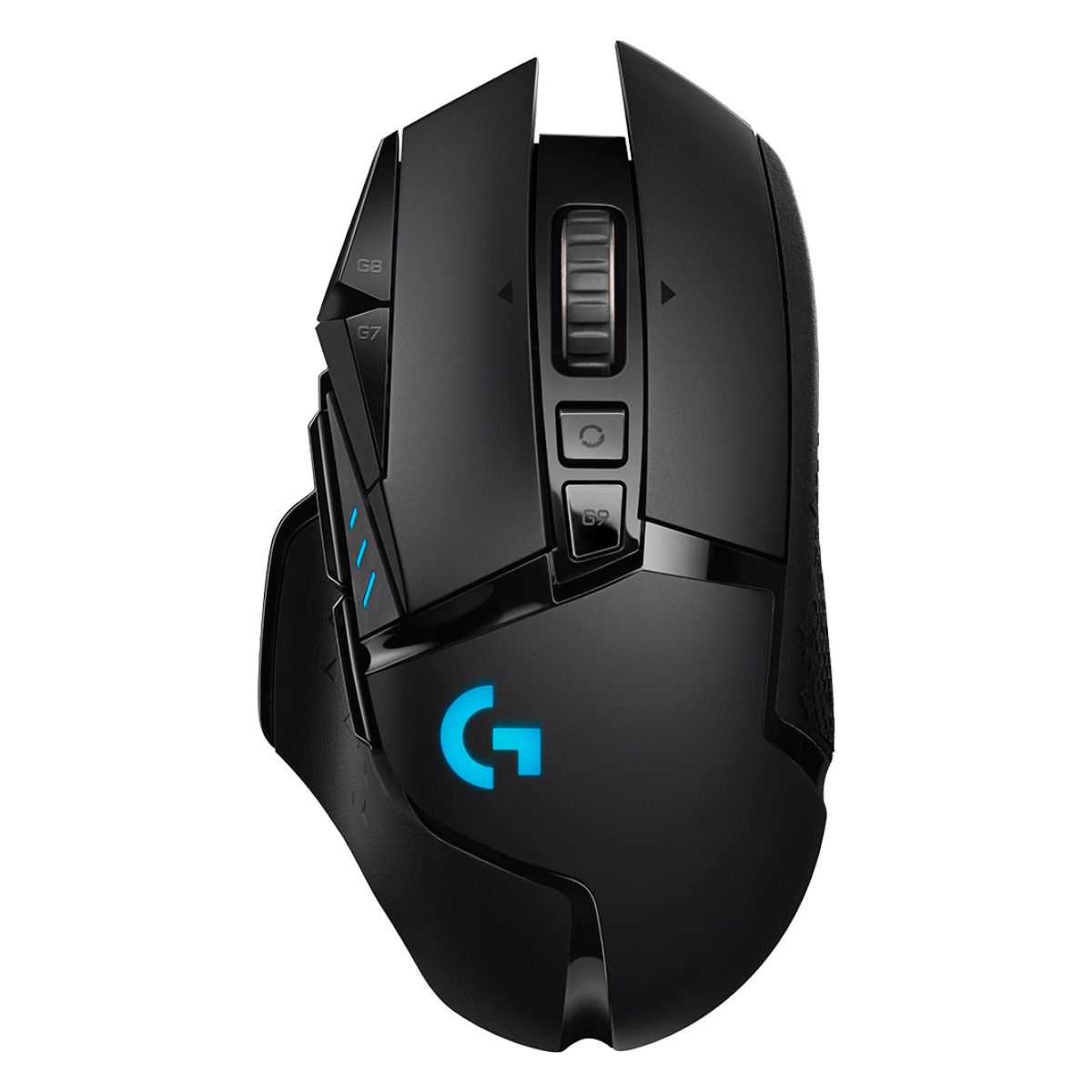 Mouse Gamer Sem Fio Logitech G502 LightSpeed - G HUB - RGB - 25.600dpi - 11 Botões Programáveis - Lightsync - Peso ajustável - 910-005566