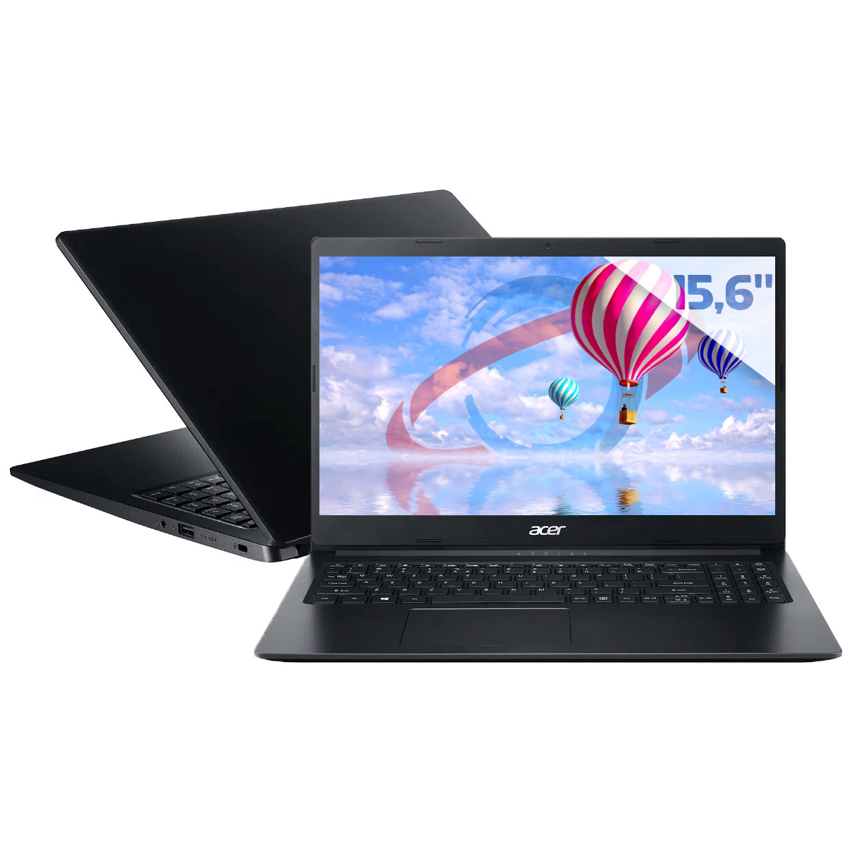 Notebook Acer Aspire A315-34-C2BV - Intel Celeron N4020, RAM 12GB, SSD 256GB, Tela 15.6