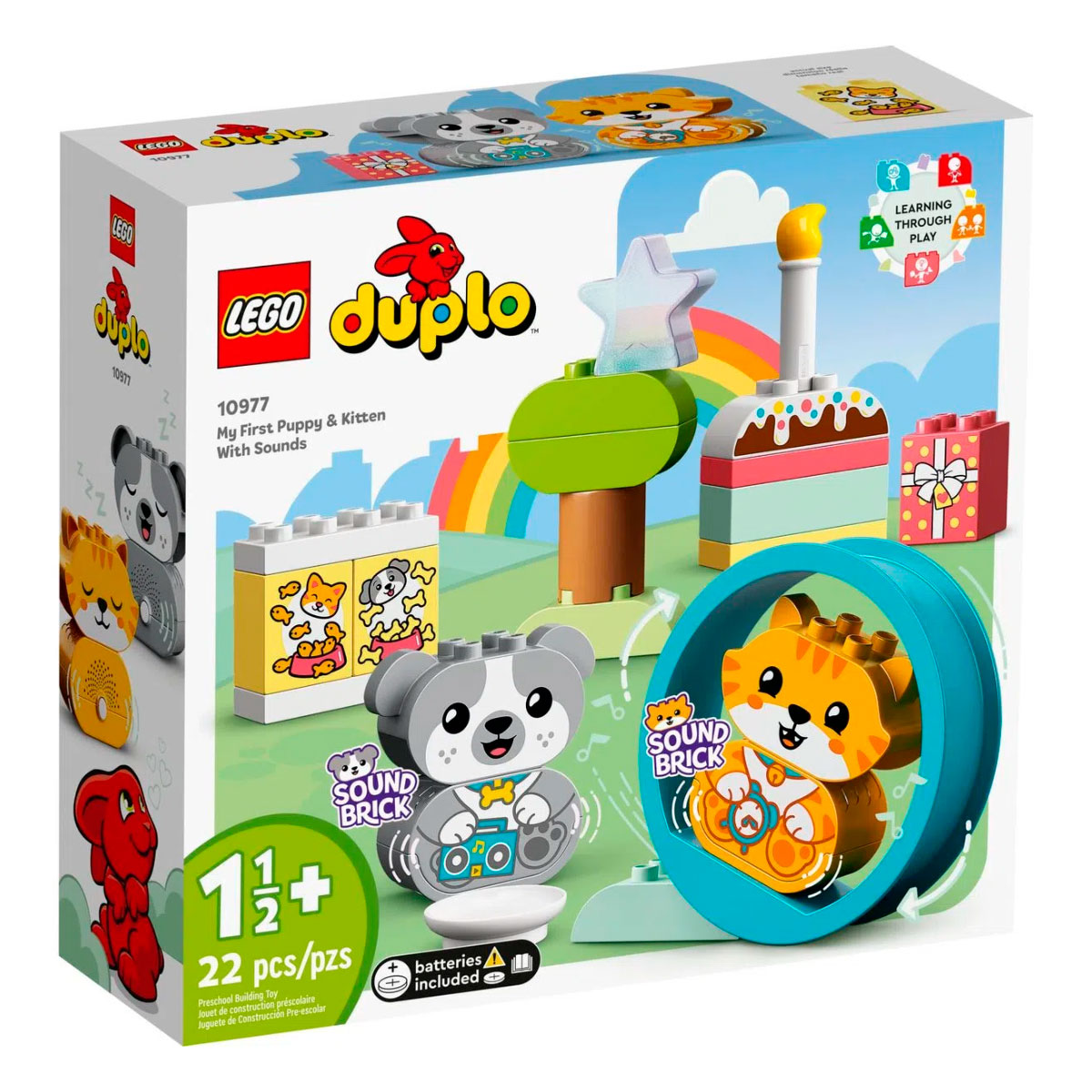 LEGO Duplo - Meu Primeiro Cachorrinho e Gatinho Com Sons - 10977