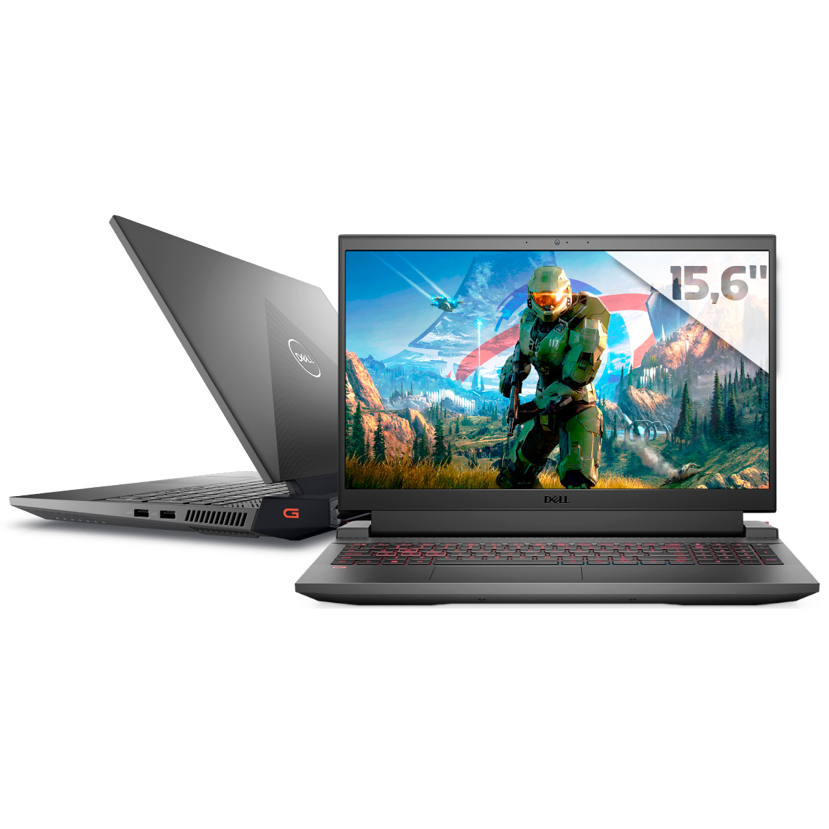 Notebook Dell Gamer G15-A0506-M10P - Ryzen 5 6600H, 16GB DDR5, SSD 256GB, GeForce RTX 3050, Tela 15.6