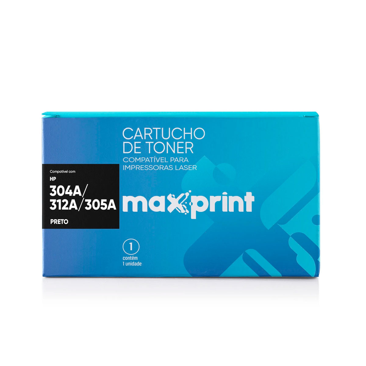 Toner compatível HP 304A/312A/305A Preto - CC530A/CF380A/CE410A - Maxprint 56000053 - para LaserJet, LaserJet Pro e LaserJet Pro 400 Color