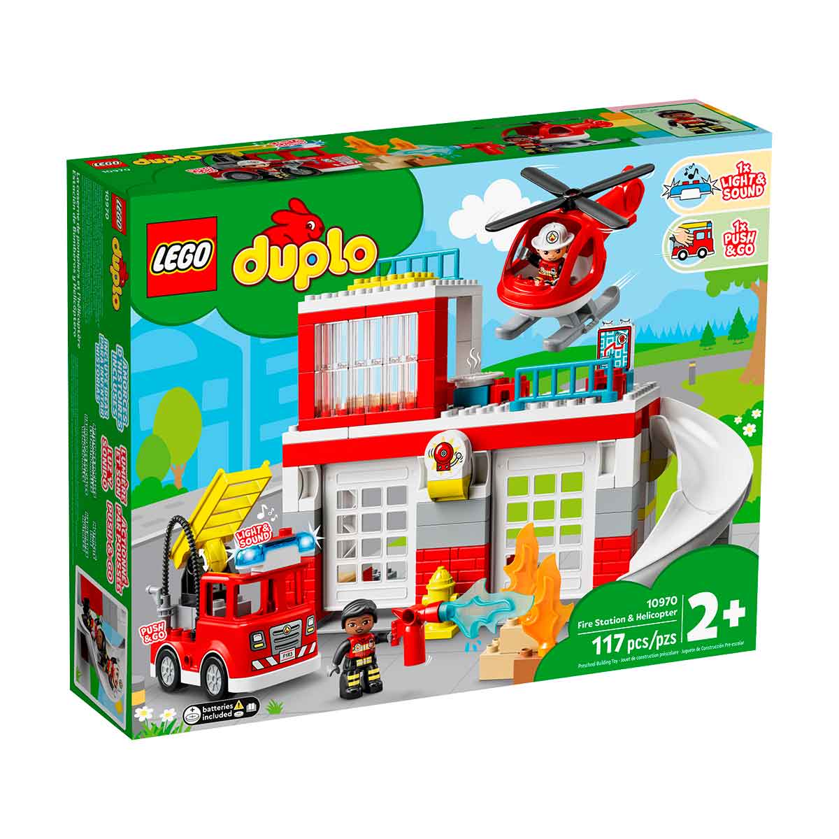 LEGO Duplo - Quartel dos Bombeiros e Helicóptero - 10970