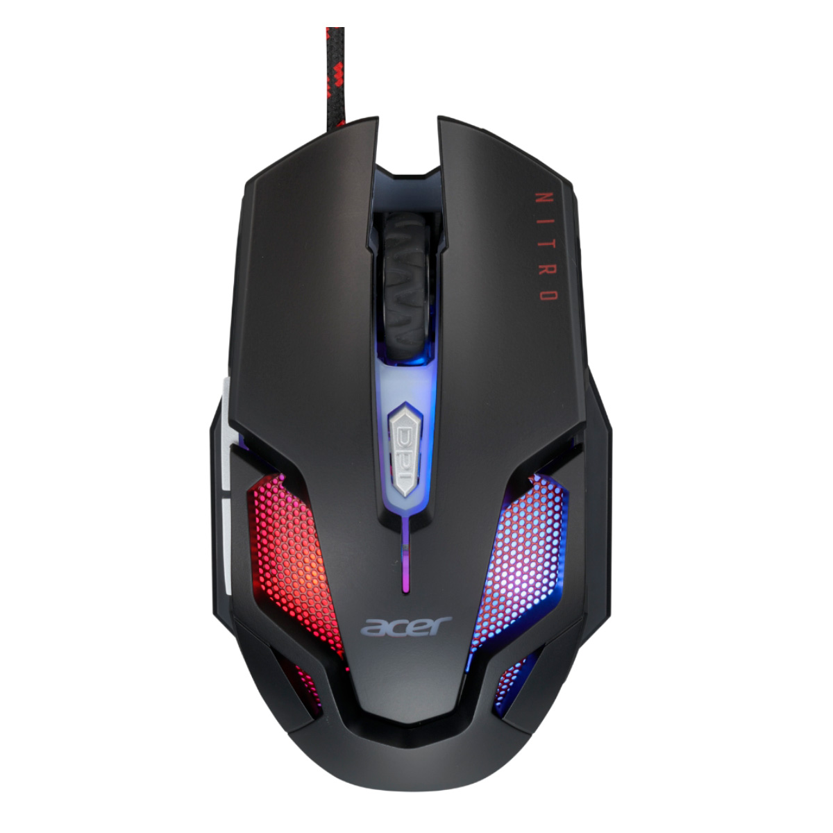 Mouse Gamer Acer Nitro NMW200 - 7200dpi - 6 Botões - Iluminação LED