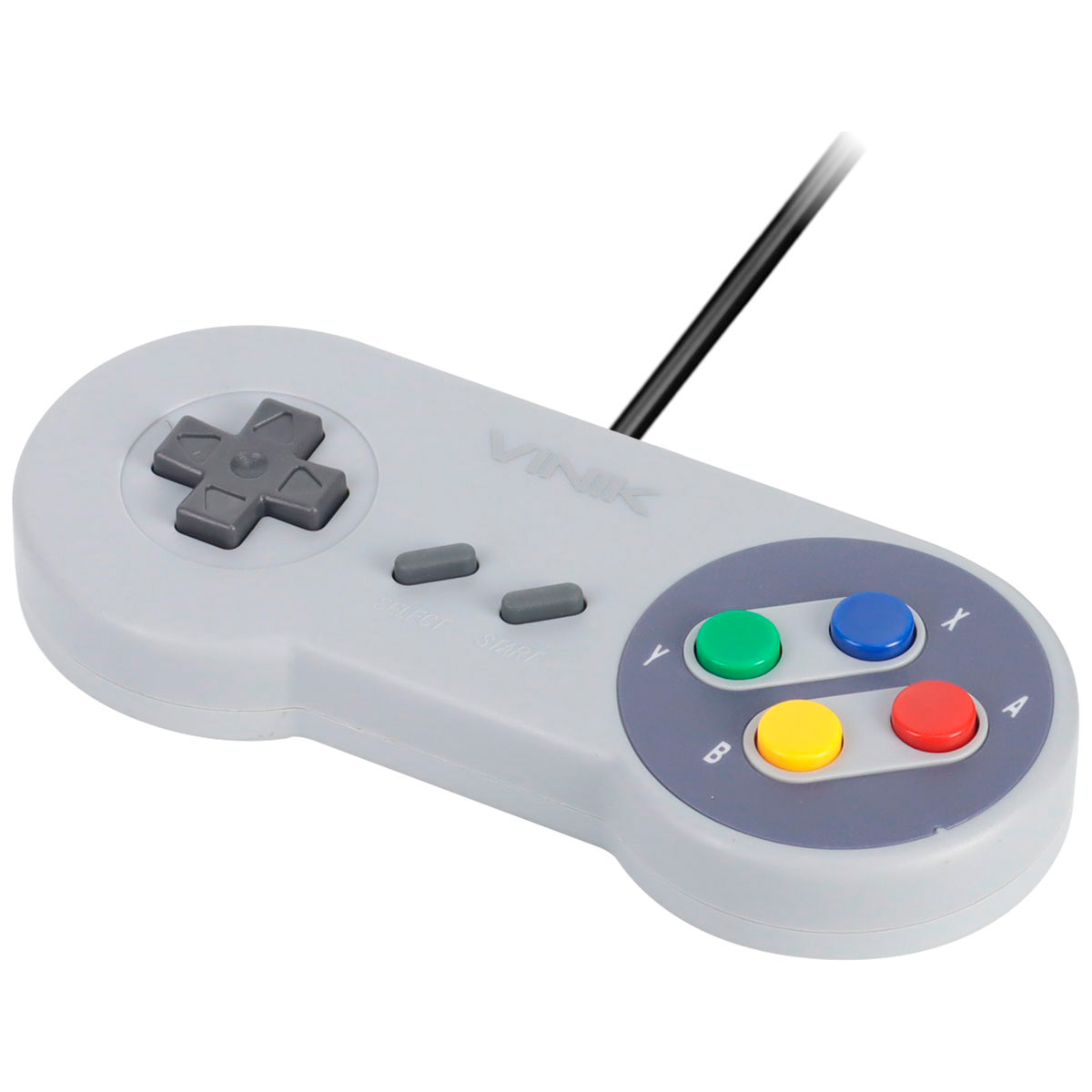 Controle Gamepad Vinik Snes JP - para PC - USB - Branco - 107483