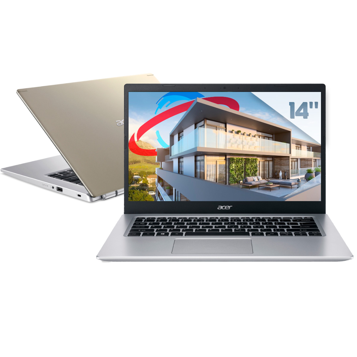 Notebook Acer Aspire A514-54G-59BT - Intel i5 1135G7, RAM 8GB, SSD 256GB, GeForce MX350, Tela 14