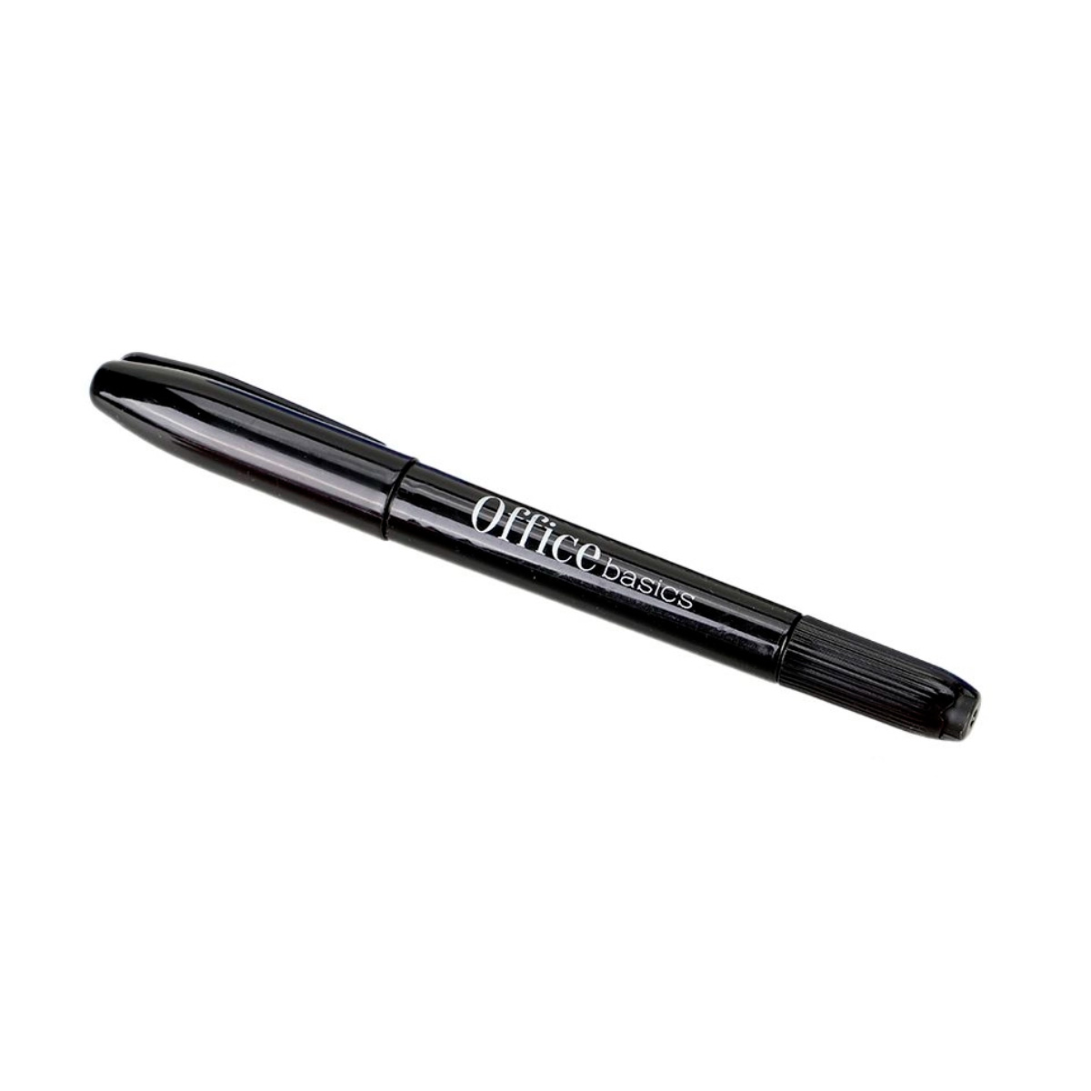 Caneta Marcador Permanente Office Basics BWP016 - 2 Pontas - Preto