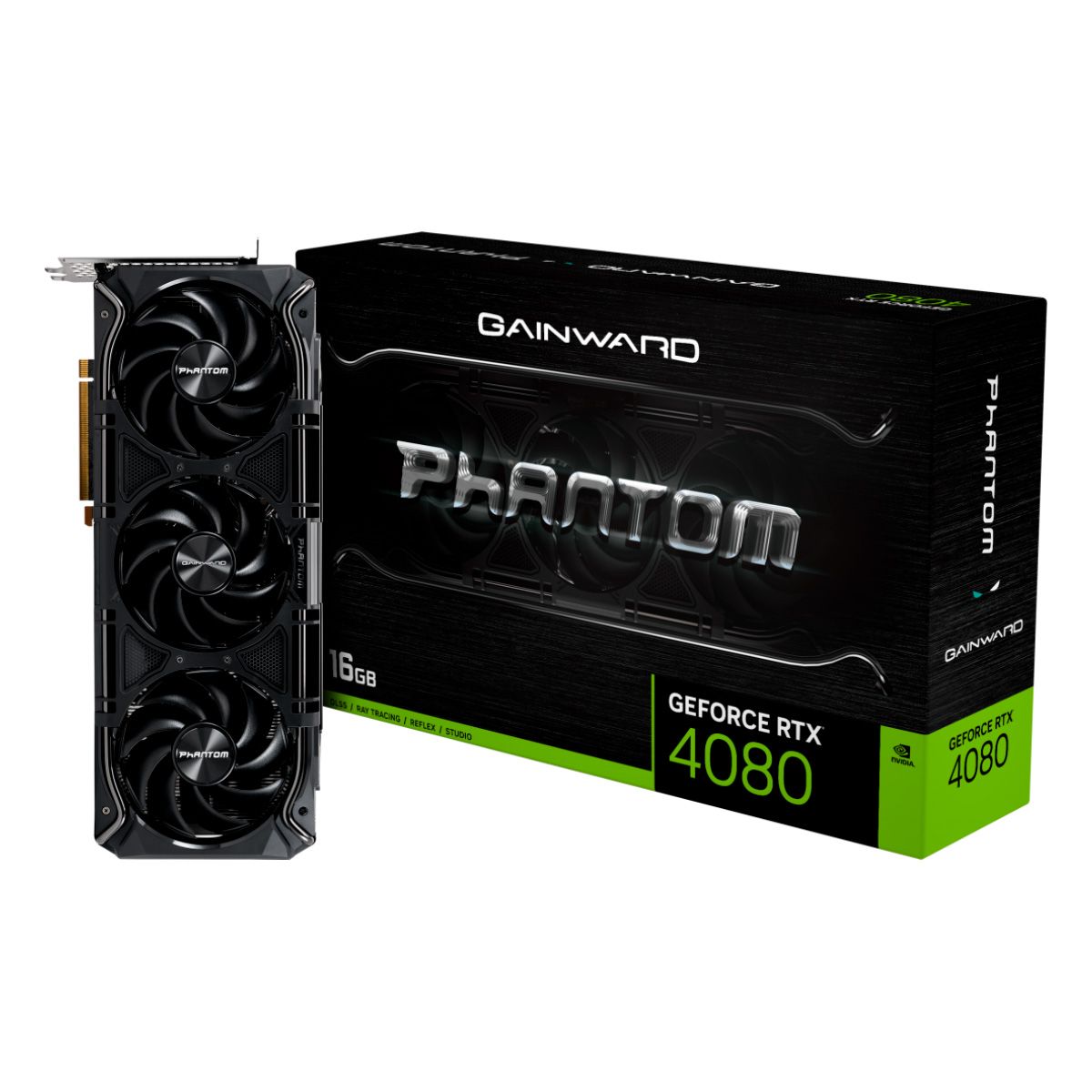 GeForce RTX 4080 16GB GDDR6X 256bits - Phantom Series - Gainward NED4080019T2-1030P