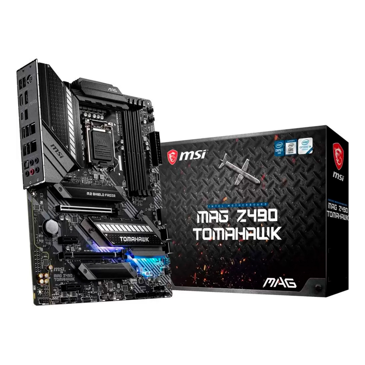 Placa Mãe MSI Z490 MAG Tomahawk (LGA 1200 - DDR4 5000) - Chipset Intel Z490 - USB 3.2 - RGB - Slot M.2 - ATX