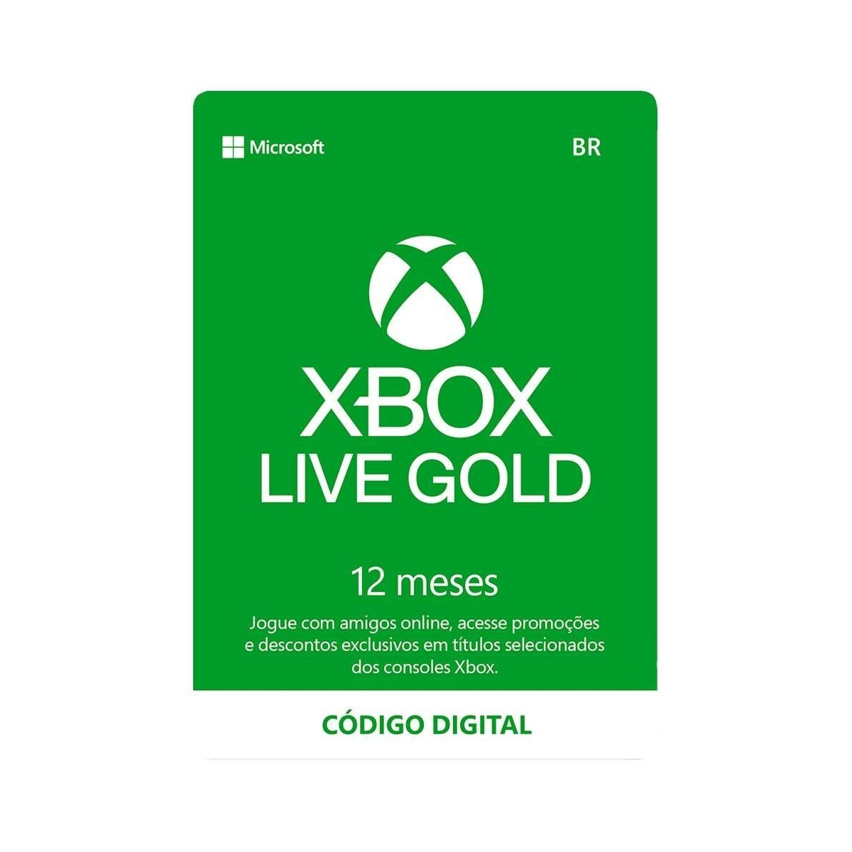 Xbox Live Gold 12 meses