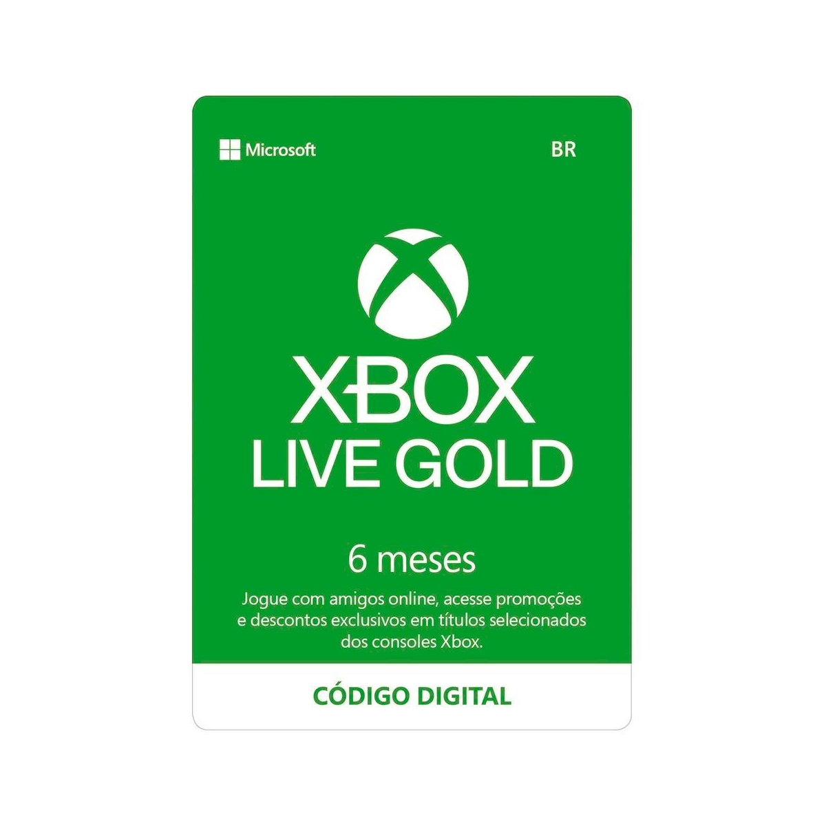 Xbox Live Gold 6 meses