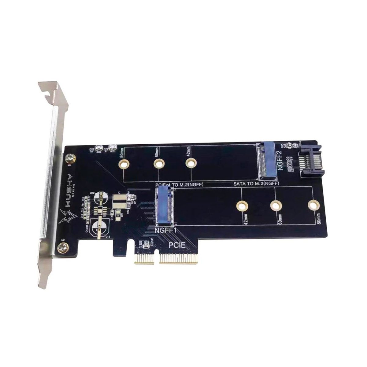 Placa Controladora M.2 NVMe e SATA para PCI-E x4 - 2 slots M.2 - Storm 100 HGML014