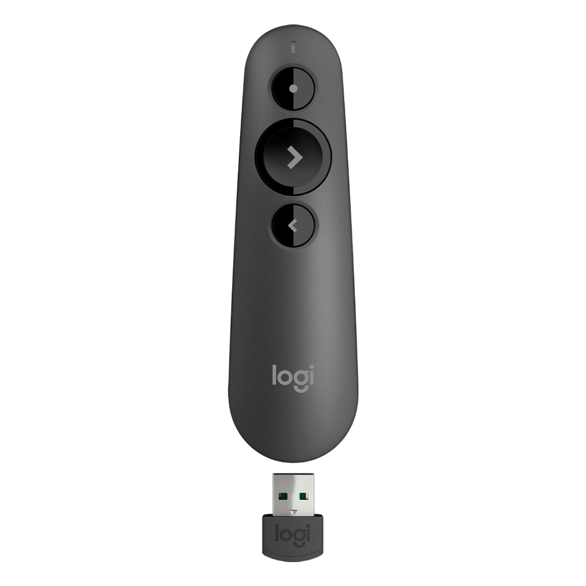 Apresentador de Slides Logitech R500S - Controle sem Fio com Laser - Receptor USB e Bluetooth - Alcance até 20m - 910-006518