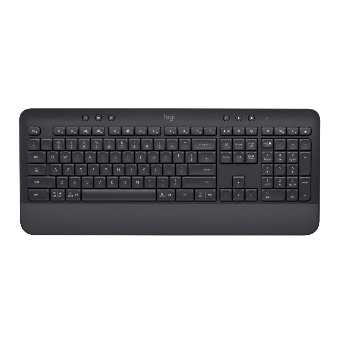 Teclado sem Fio Logitech K650 Signature - Receptor USB Logi Bolt ou Bluetooth - Padrão US - Preto - 920-010911