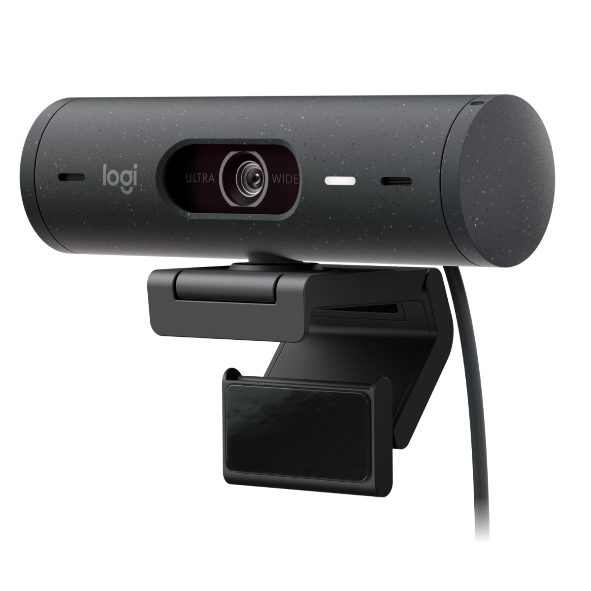 Web Câmera Logitech Brio 500 - Video Chamada e Gravações em Full HD - Microfone Duplo - Preto - 960-001412