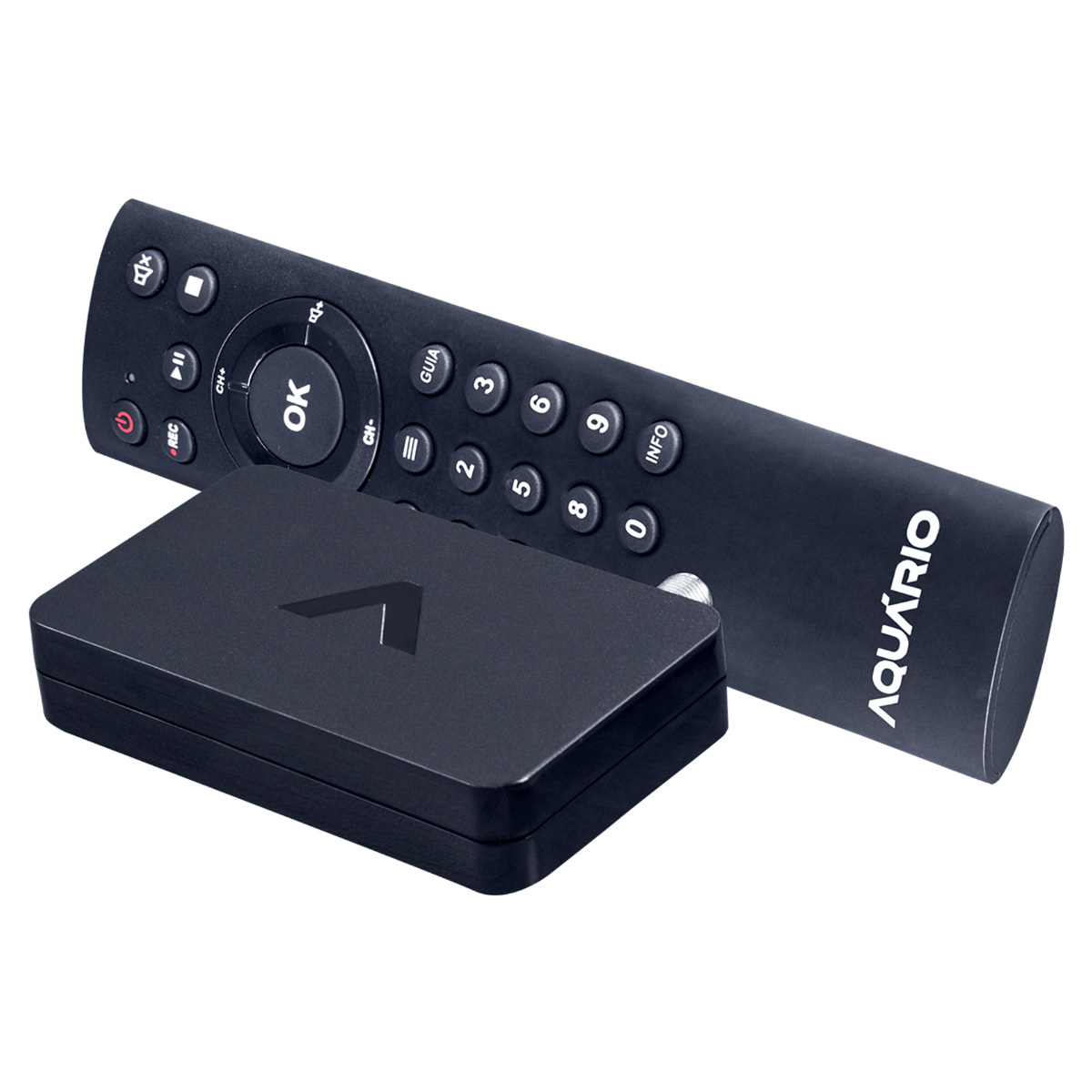 Conversor Digital de TV e Gravador HDTV Aquario DTV-9000 - Full HD - com Controle Remoto - USB, HDMI, AV e Antena