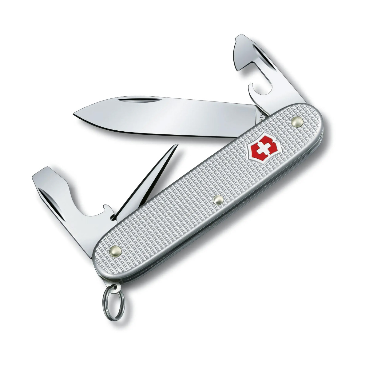 Canivete Victorinox Pioneer Alox - 8 funções - Cabo de Aluminio - Cinza - 0.8201.26