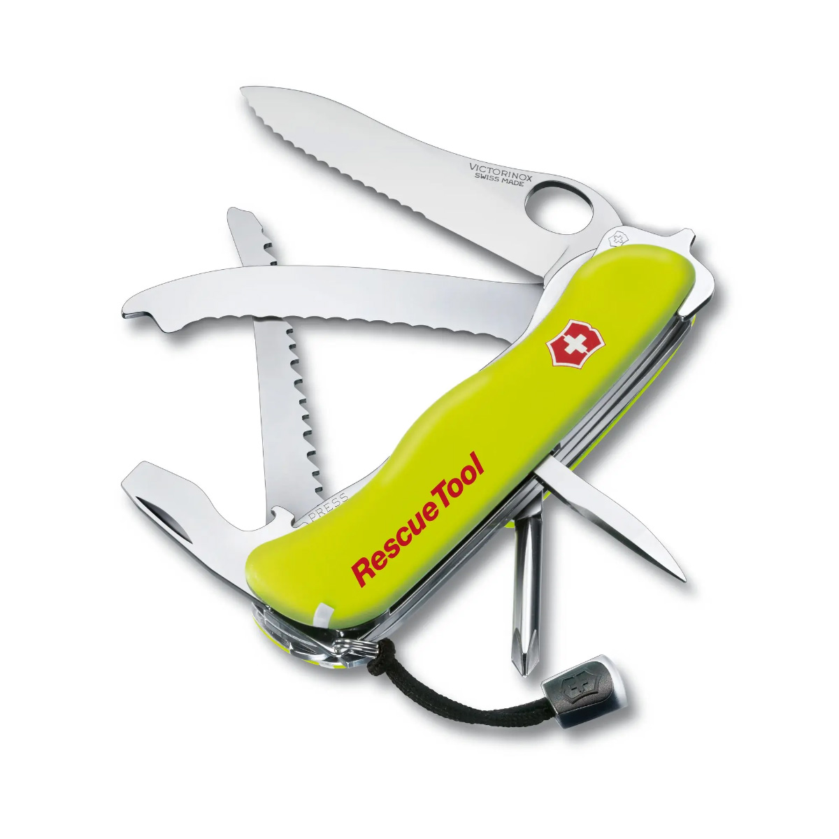 Canivete Victorinox Multiferramenta RescueTool - 13 funções - Fosforescente - Amarelo - 0.8623.MWN