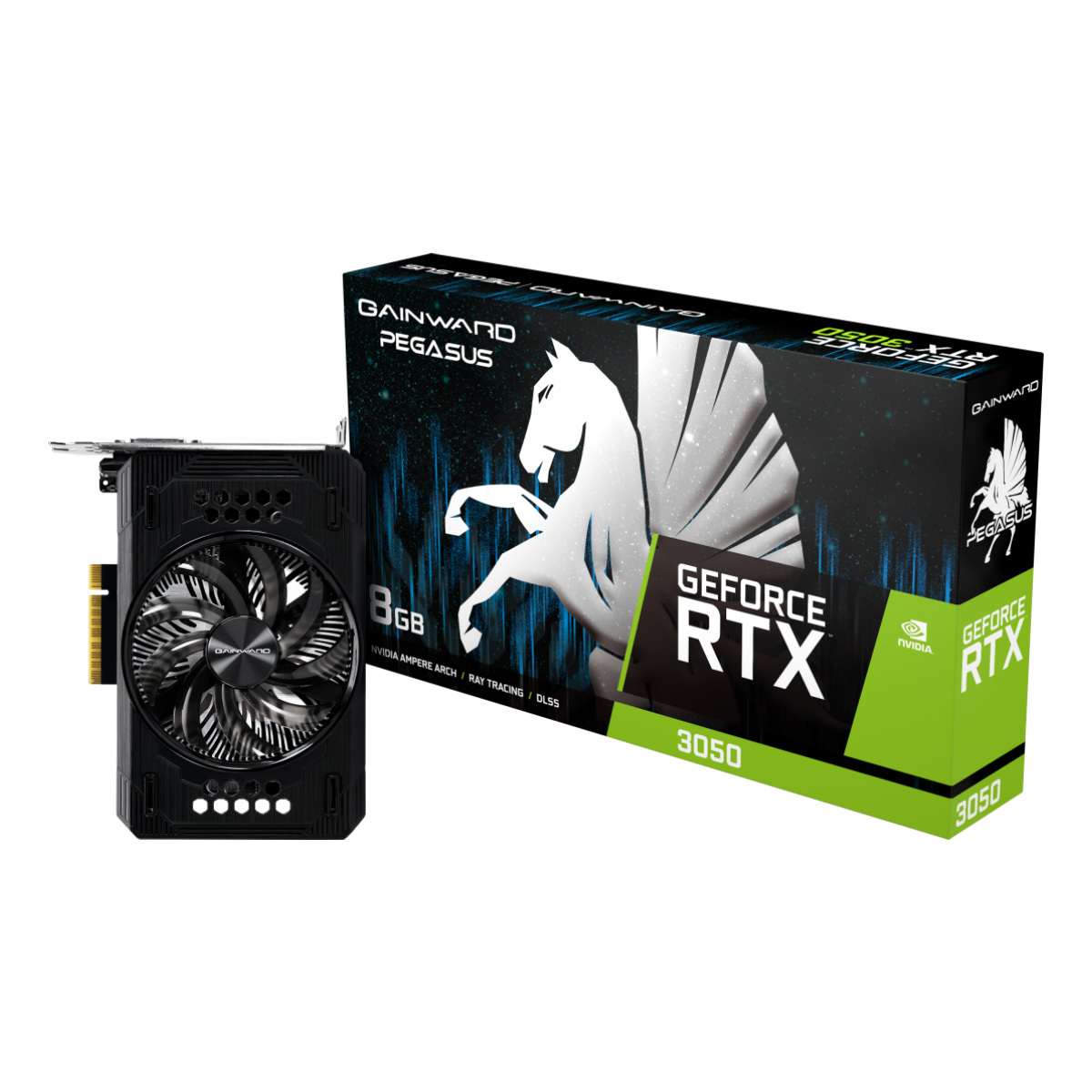Placa de Vídeo GeForce RTX 3050 8GB GDDR6 128bits - Pegasus Series - Gainward NE63050018P1-1070E