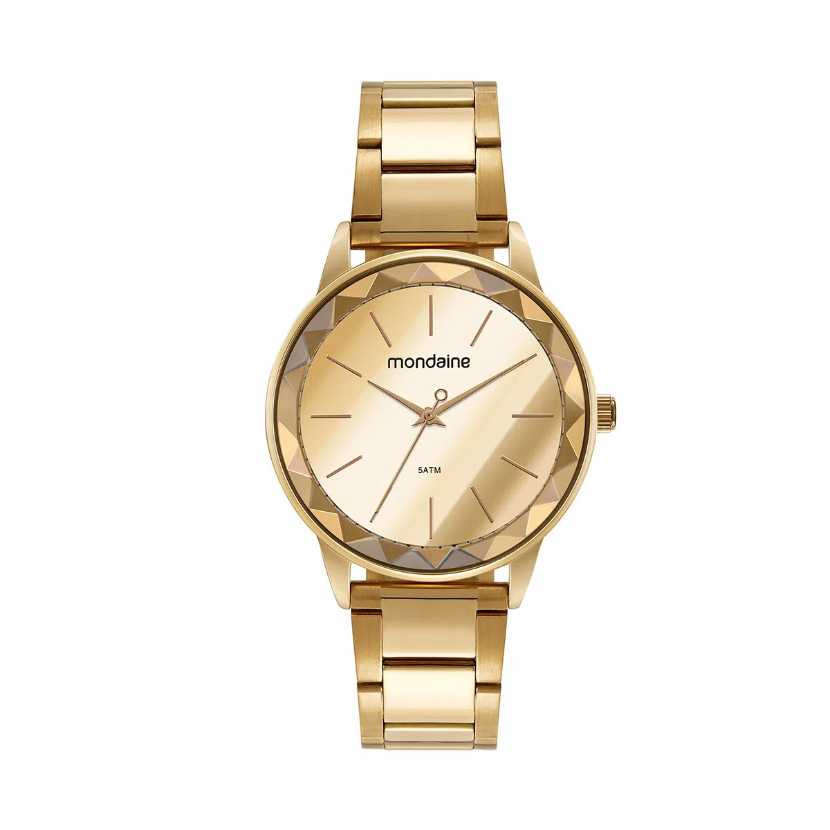 Relógio Feminino Mondaine Espelhado Dourado - 32487LPMVDE1