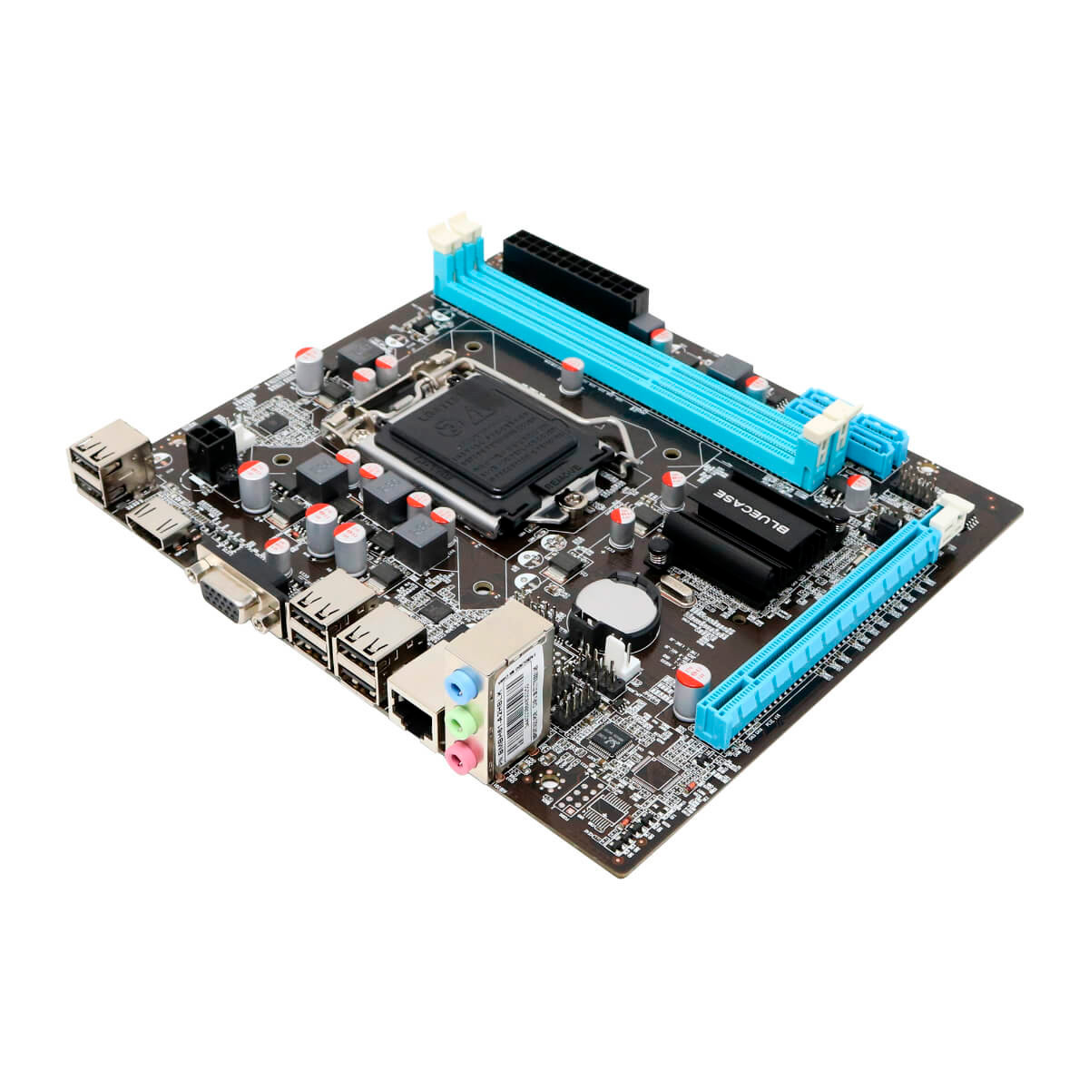 Placa Mãe Bluecase BMBH61-A2HLK (LGA 1155 DDR3) - Chipset Intel H61 - Micro ATX - OEM