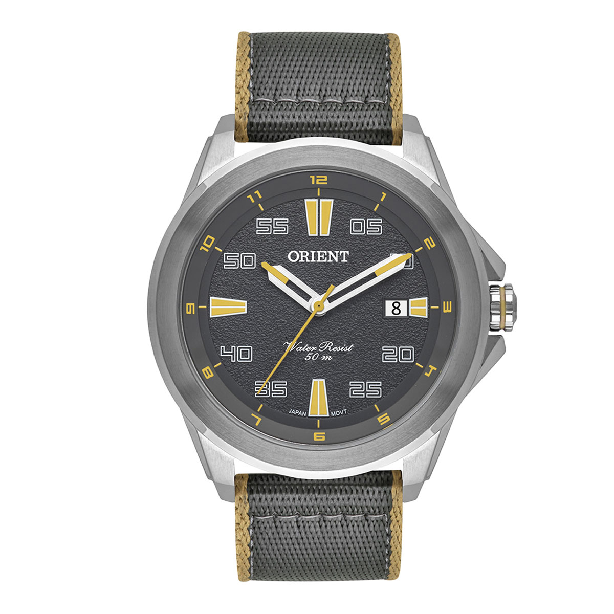 Relógio Masculino Orient Sport Clássico - Sistema easy-click - Prata - MBSS1428G2SX