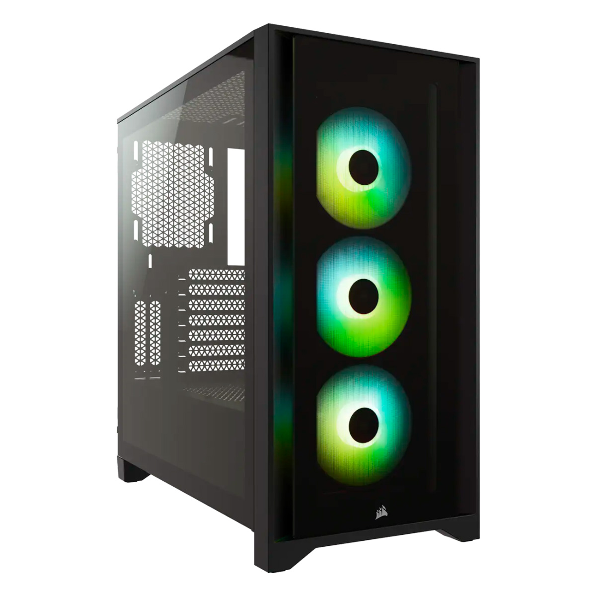 Gabinete Gamer Corsair iCUE 4000X - Lateral em Vidro Temperado - USB 3.1 - 3 Coolers RGB Inclusos - Preto - CC-9011204-WW