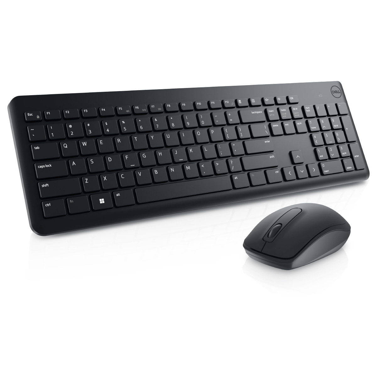 Kit Teclado e Mouse sem Fio Dell KM3322W - ABNT2 - 1000dpi - Receptor USB - Preto