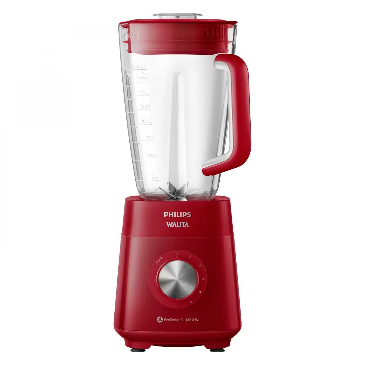 Liquidificador Philips Walita Série 5000 RI2240/41 - 127V - 6 lâminas removiveis - 1200W - Vermelho