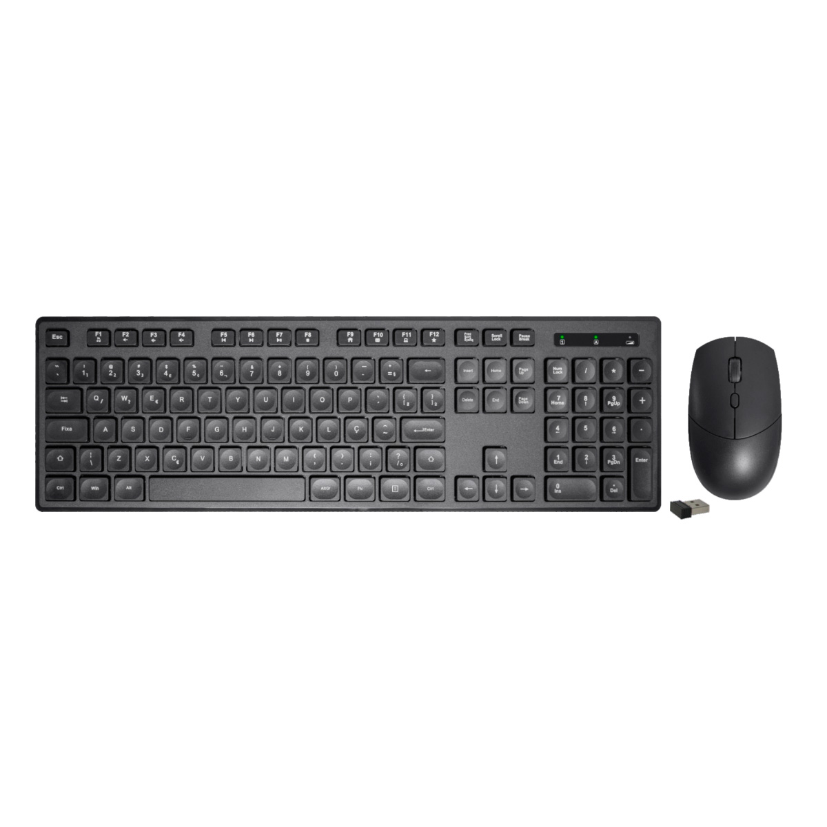 Kit Teclado e Mouse sem Fio K-Mex KA-6029 + MA-A734 - ABNT2 - 2400dpi - B2KA60290010BOX