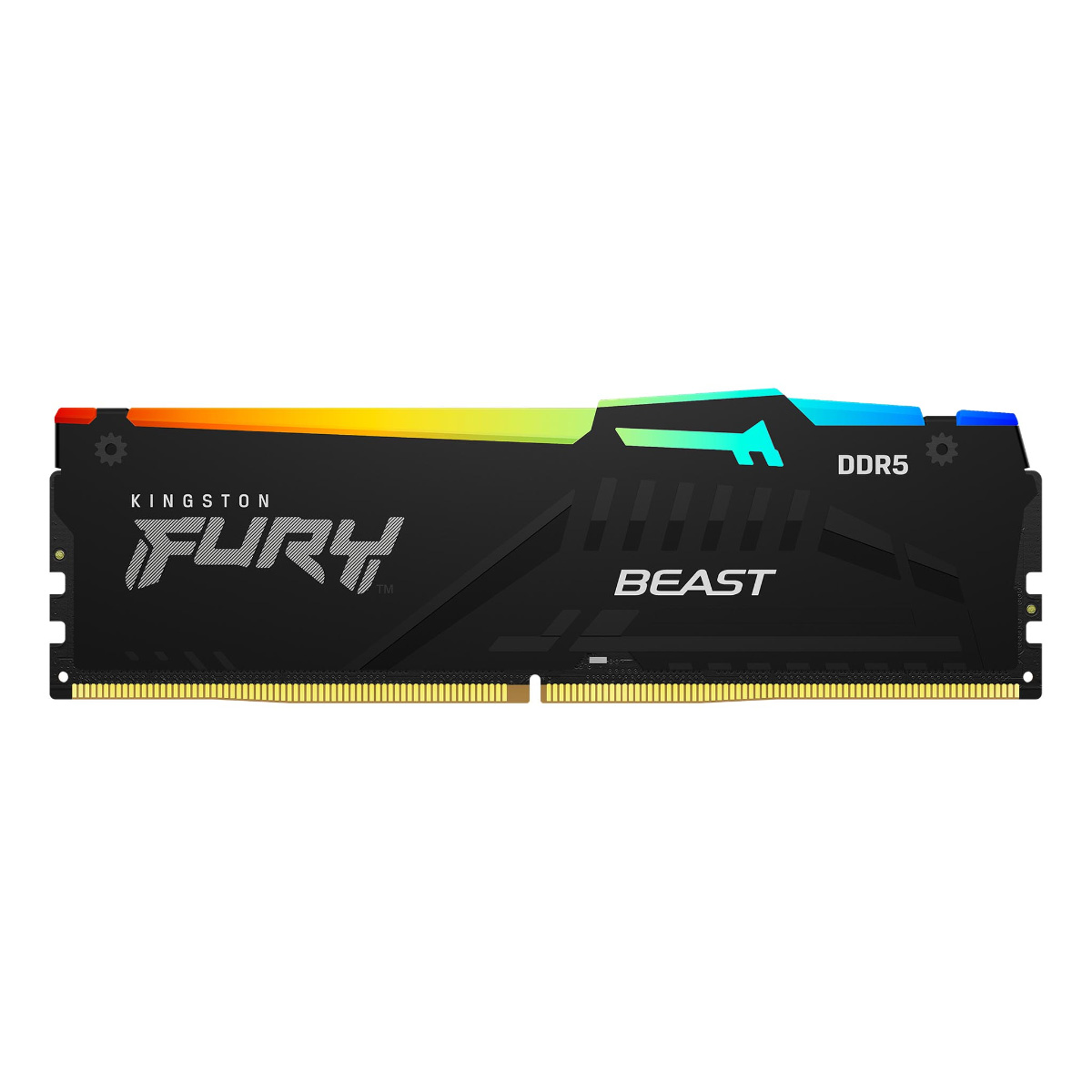 Memória 16GB DDR5 5200MHz Kingston Fury RGB - CL40 - Preto - KF552C40BBA-16