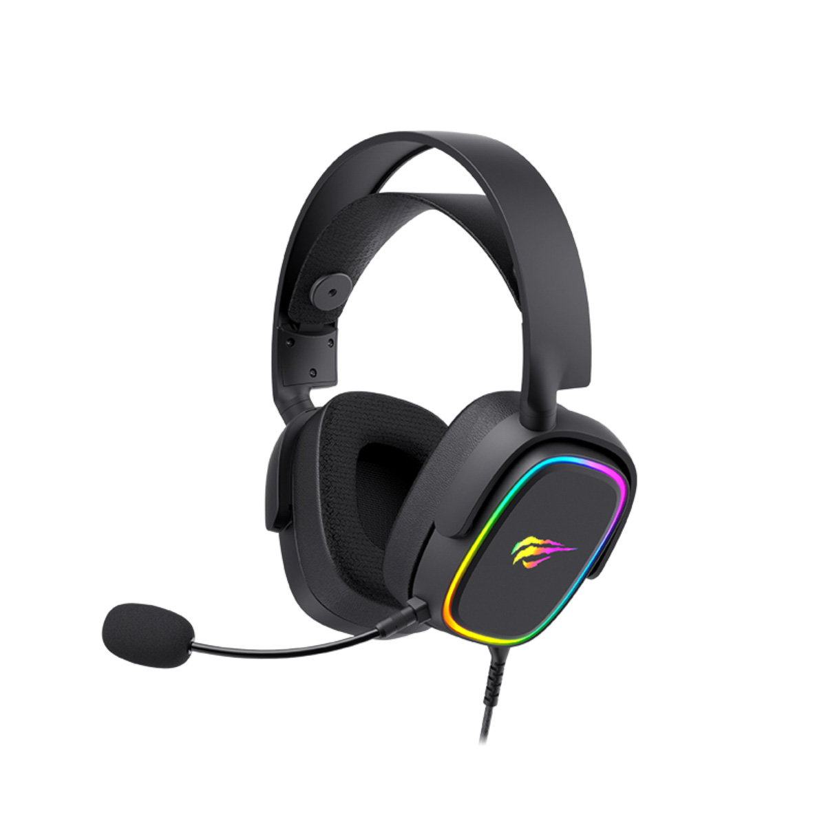 Headset Gamer Havit H2035U - Driver de 50 mm - RGB - Conector USB - Preto - HVGMH-H2035U-BK