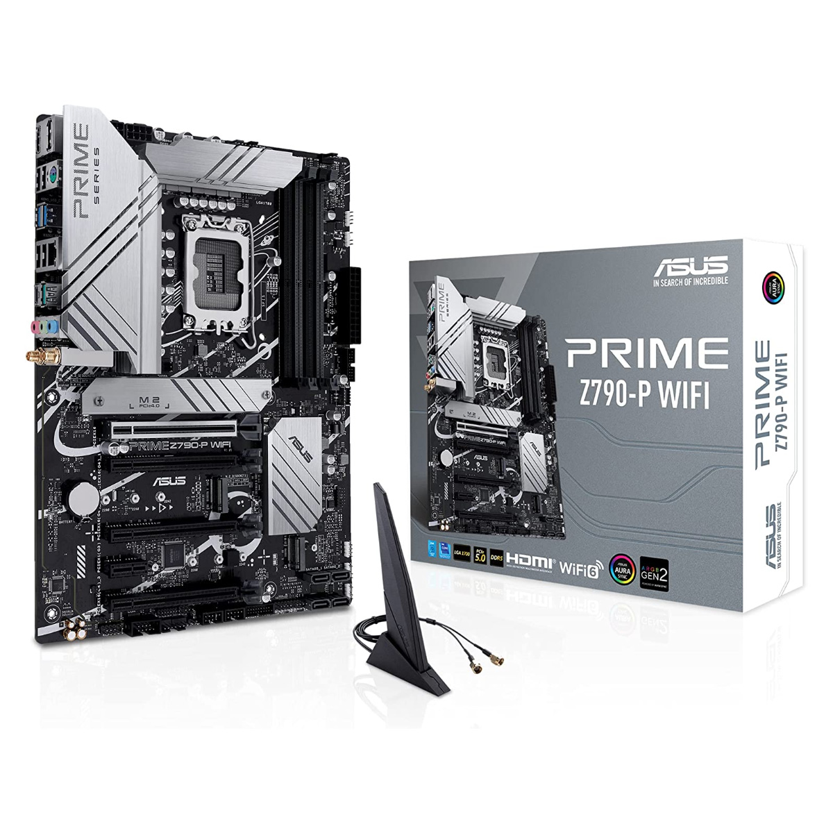 Placa Mãe Asus Prime Z790-P WIFI (LGA 1700 - DDR5 7200 O.C) - Chipset Intel Z790 - Wi-Fi & Bluetooth - Slot M.2 - ATX