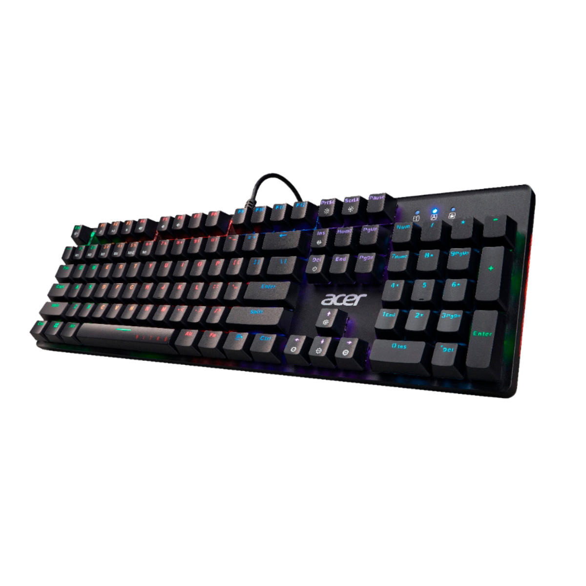 Teclado Mecânico Gamer Acer NKW202 - ABNT2 - LED RGB - Switch Azul - GP.KBD11.044