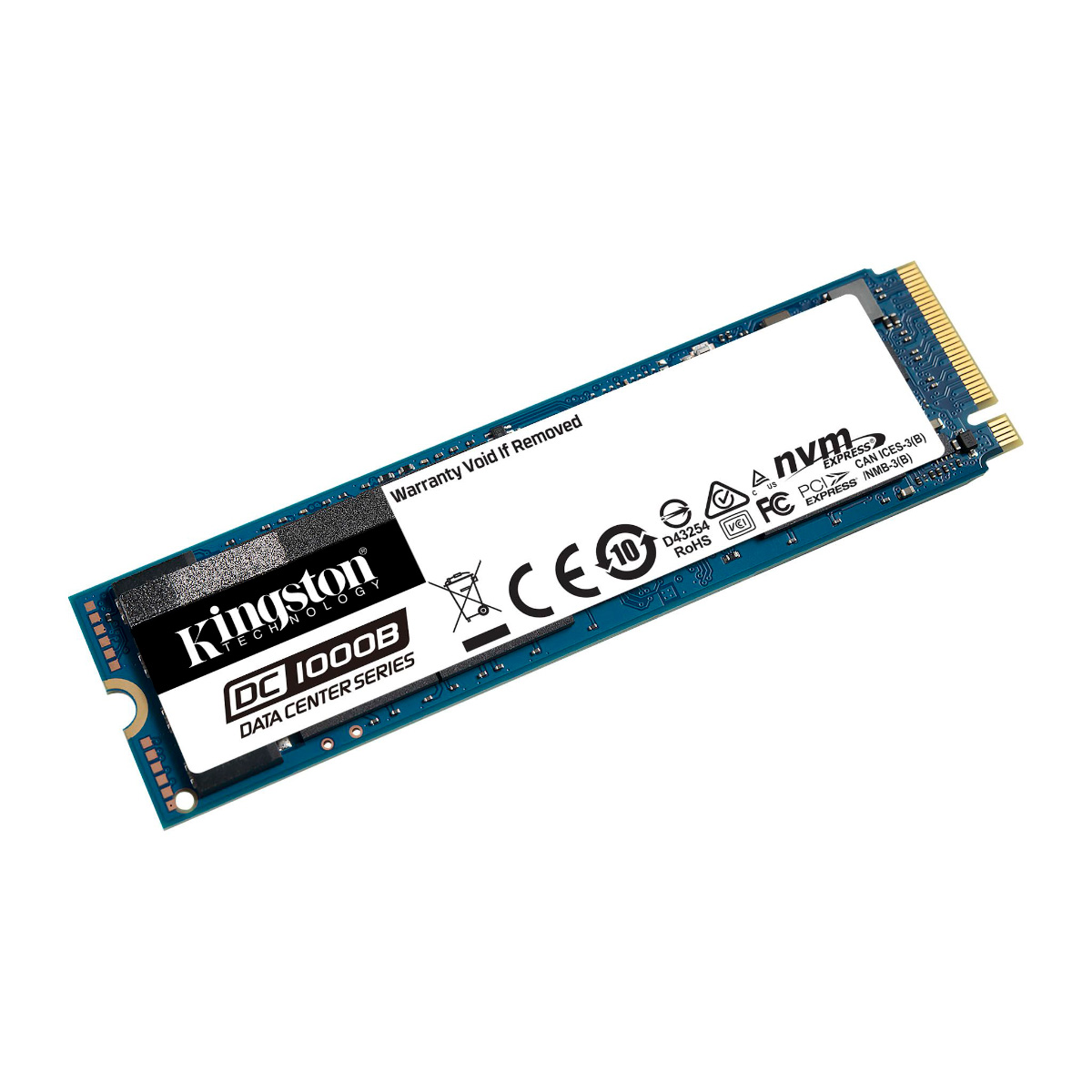 SSD M.2 960GB Kingston DC1000B - NVMe - para Servidor Alta Performance - 1095 TBW - SEDC1000BM8/960G