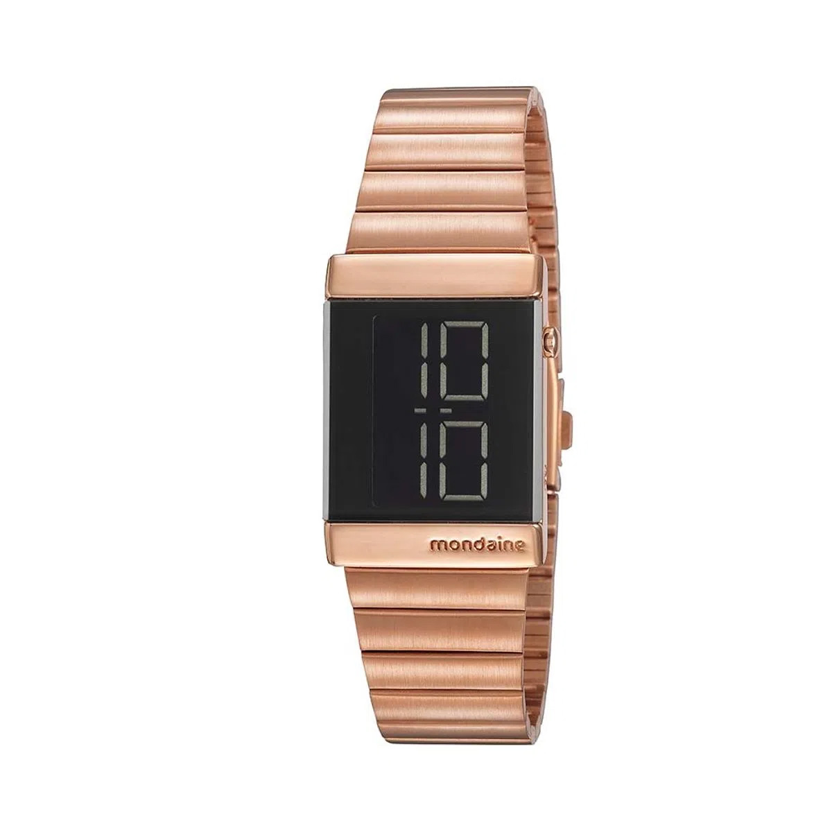 Relógio Feminino Mondaine Quadrado Led Rosé - 32125LPMVRE2