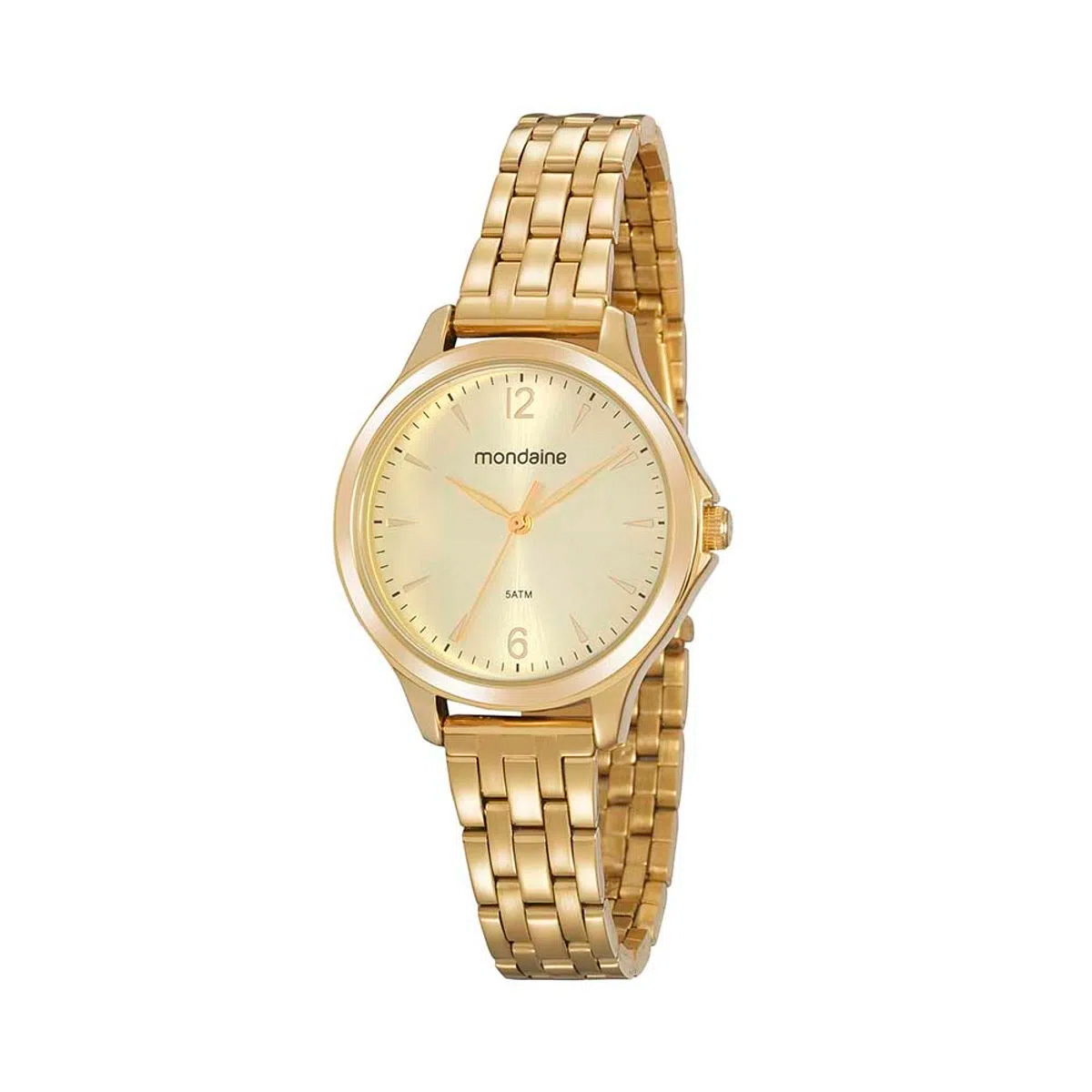 Relógio Feminino Mondaine Social Dourado - 32174LPMVDE1