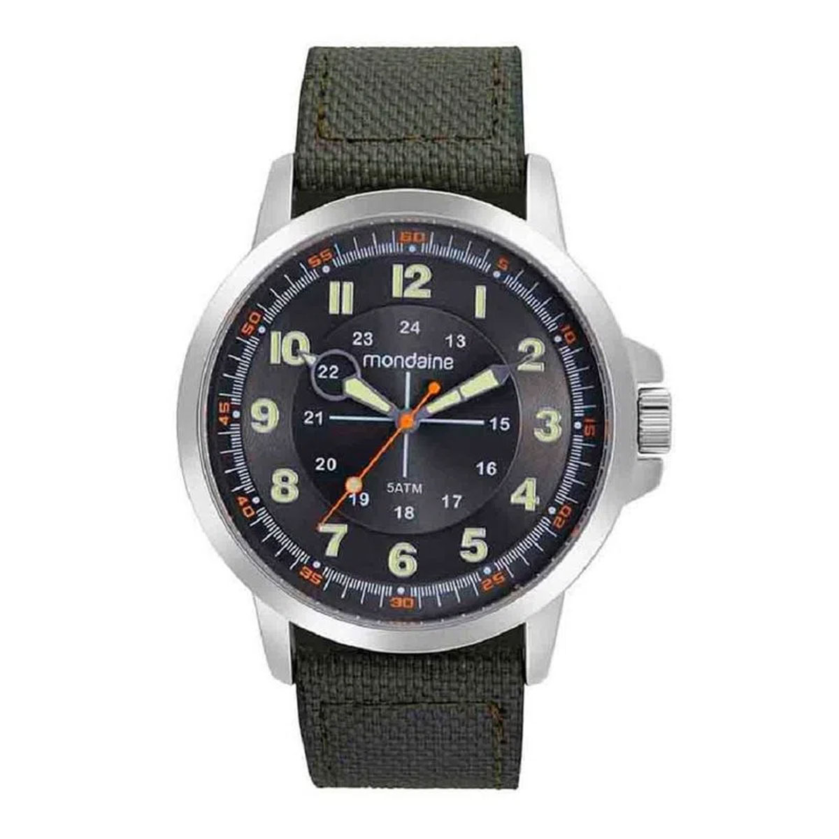 Relógio Masculino Mondaine Nylon Verde - 99658G0MVNJ1