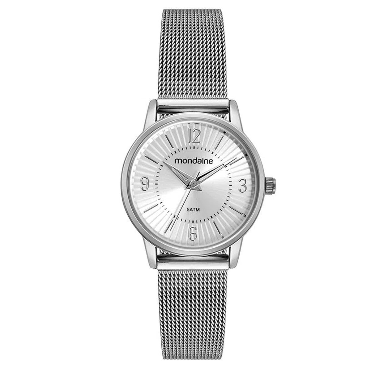 Relógio Feminino Mondaine Malha De Aço Prata - 32494L0MVNE2