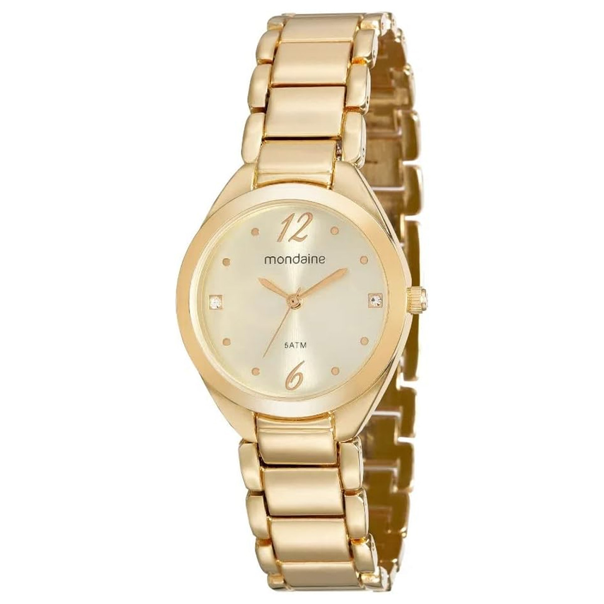 Relógio Feminino Mondaine Social Dourado - 53566LPMVDE1