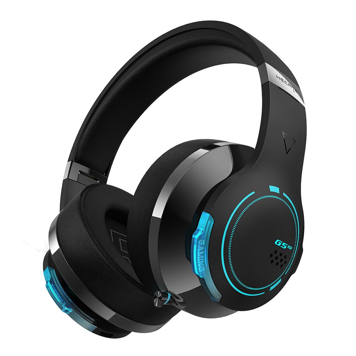 Headset Gamer Sem Fio Edifier Hi-Res G5BT - H+ - Drivers 40mm - Bluetooth 5.0 - Microfone Retrátil - RGB - Dobrável - Preto