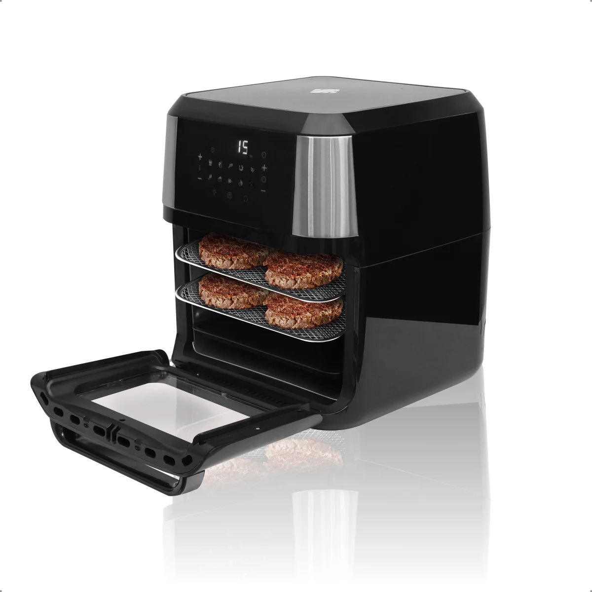 Fritadeira Airfryer Tronos Oven - 127V - Bandejas Horizontais - 12 Litros - 1700W - Preta - RC-02/A