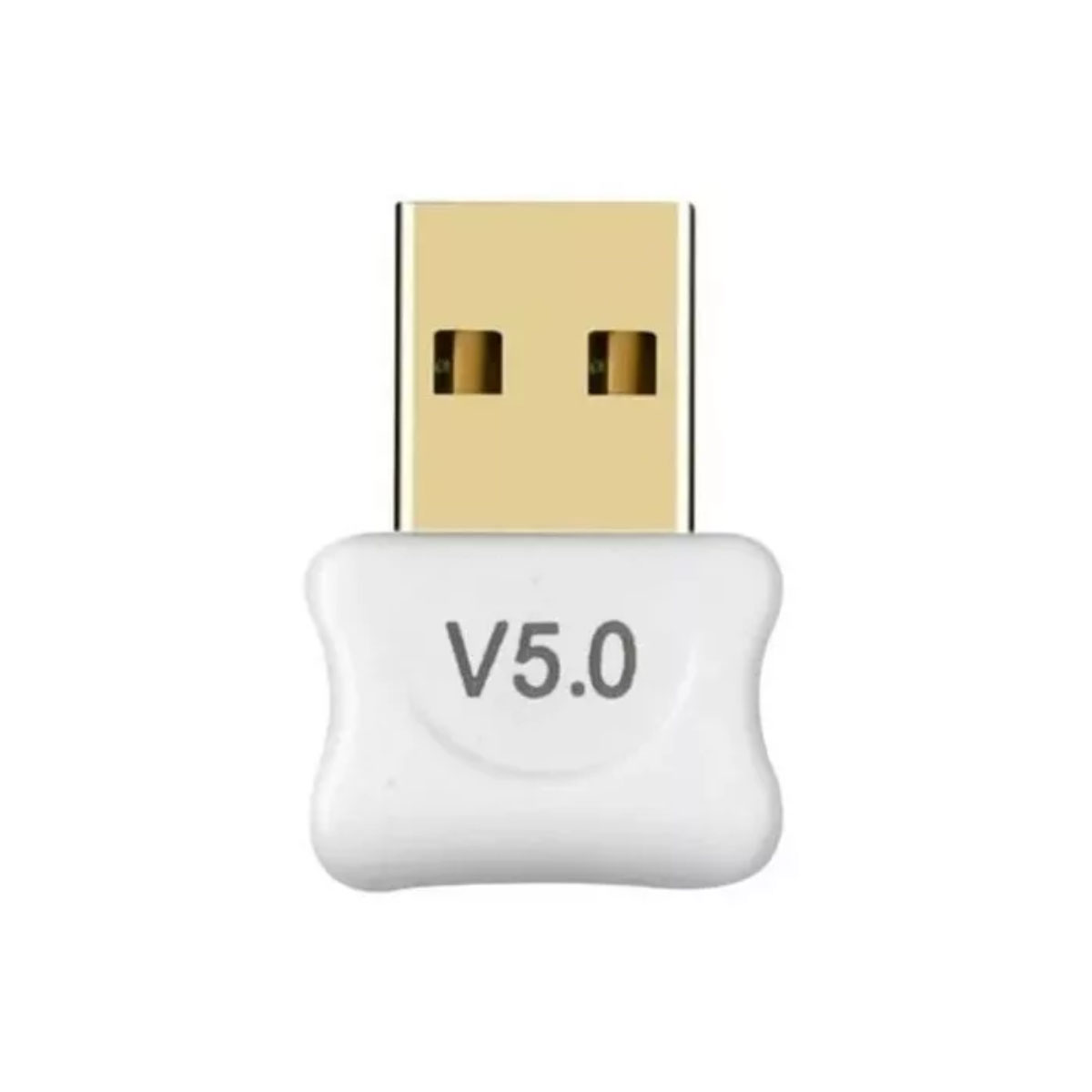 Adaptador USB Bluetooth 5.0 - Alcance de até 20 metros - Branco - AD0574W